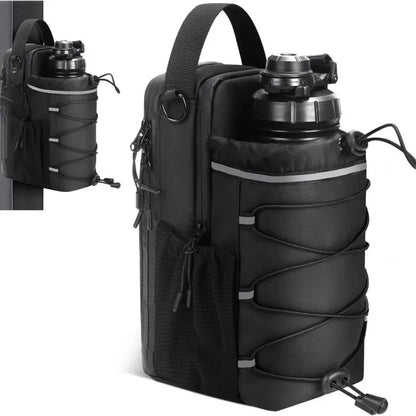 Magnetic Gym Bag — Sticks to the Rack, Holds Bottle & Phone