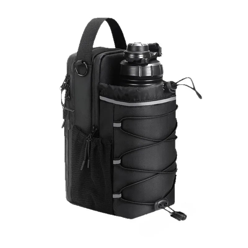 Magnetic Gym Bag — Sticks to the Rack, Holds Bottle & Phone