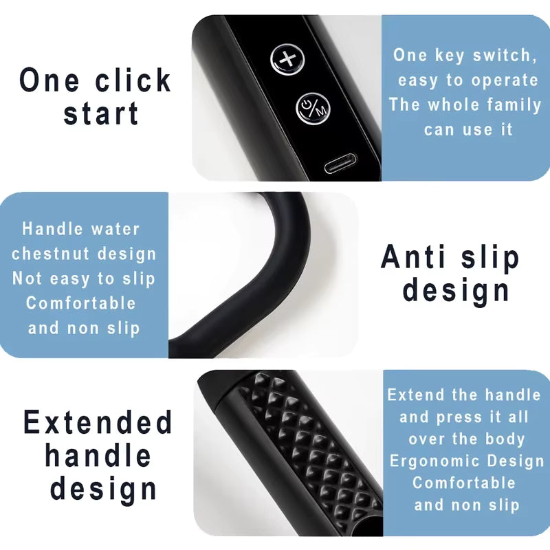 BackReach Pro — Long-Handle Percussion Massage Gun