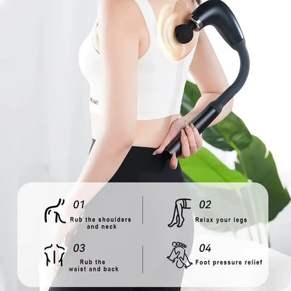 BackReach Pro — Long-Handle Percussion Massage Gun