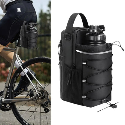 Magnetic Gym Bag — Sticks to the Rack, Holds Bottle & Phone